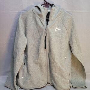 Nike Light Gray Full-Zip Hoodie